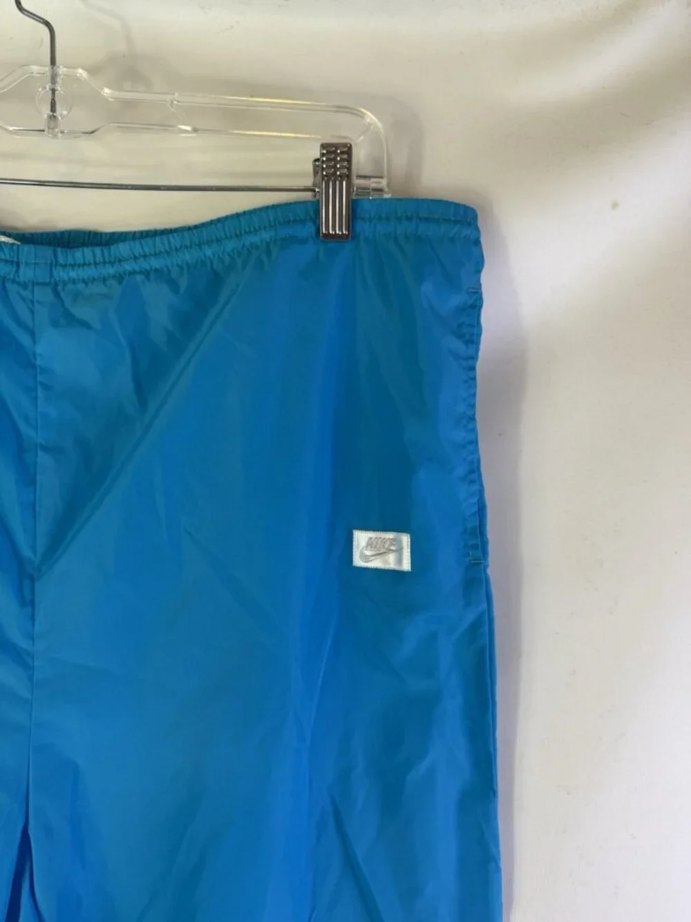 Vintage 80s Nike Pants Soft Shell Windbreaker Baggy Blue USA